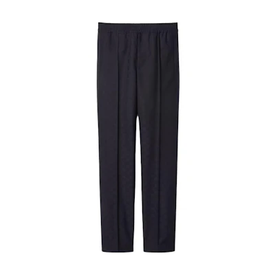 Gucci Black Jacquard Elastic Straight-Leg Pants 791166-ZAORH-4036