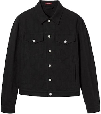 Gucci Black Jacquard Point Collar Button-Up Denim Jacket 796446-XDC27-1043 Buy Gucci Black Jacquard Point Collar Button-Up Denim Jacket 796446-XDC27-1043