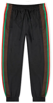 Gucci Jogger Hitam dengan Trim Garis Warna di Kain Rajut. 615179-XJCFQ-1060 Buy Gucci Jogger Hitam dengan Trim Garis Warna di Kain Rajut. 615179-XJCFQ-1060