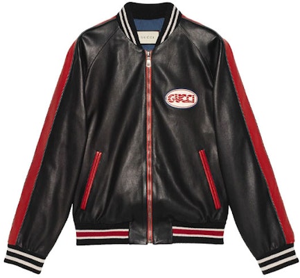 구찌 블랙 가죽 로고 패치 항공점퍼 523526-XG649-1096 Buy 구찌 블랙 가죽 로고 패치 항공점퍼 523526-XG649-1096