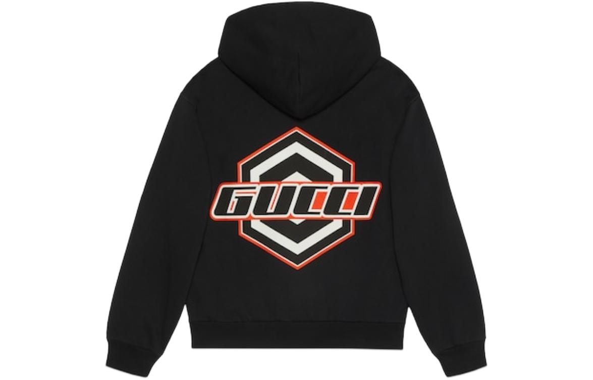 Gucci Black Letter Print Hoodie Sweatshirt 778379-XJGEN-1082 圖 3
