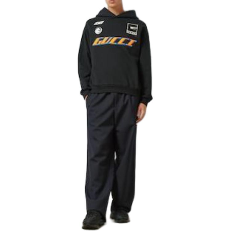 Gucci Black Letter Print Hoodie Sweatshirt 778379-XJGEN-1082 圖 4