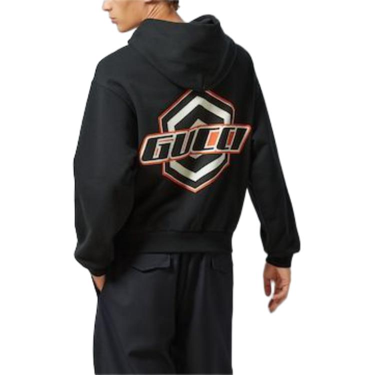 Gucci Black Letter Print Hoodie Sweatshirt 778379-XJGEN-1082 圖 6