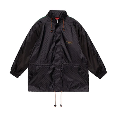 Gucci Black Logo Jacquard Loose-Fit Jacket 618891-ZAENY-1000