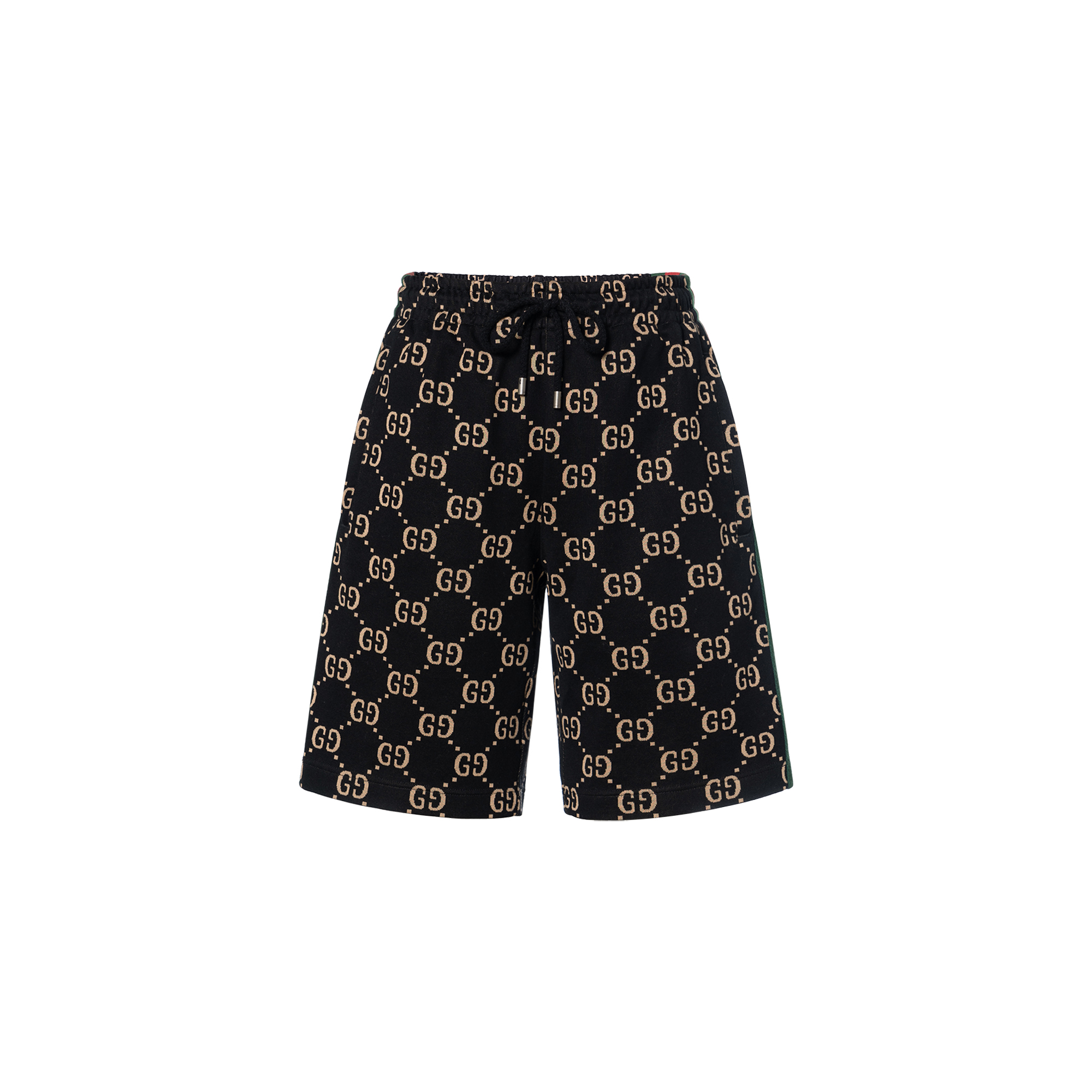 Gucci Black Logo Print Casual Straight-Leg Shorts 698429-XJEEI-1030