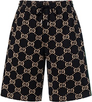Gucci Black Logo Print Casual Straight-Leg Shorts 698429-XJEEI-1030 Gucci Black Logo Print Casual Straight-Leg Shorts 698429-XJEEI-1030