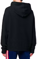 Shop GUCCI Black Logo Print Colorblock Long Sleeve Sweatshirt 475374 XJAKM 1082