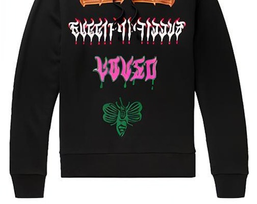 GUCCI Black Logo Print Colorblock Long Sleeve Sweatshirt 475374 XJAKM 1082 Sizing GUCCI Black Logo Print Colorblock Long Sleeve Sweatshirt 475374 XJAKM 1082