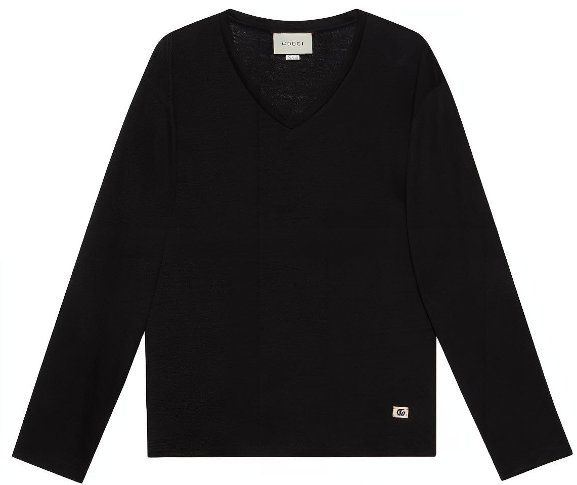 gucci-black-logo-v-neck-long-sleeve-t-shirt-645270-xjc-6-n-1043