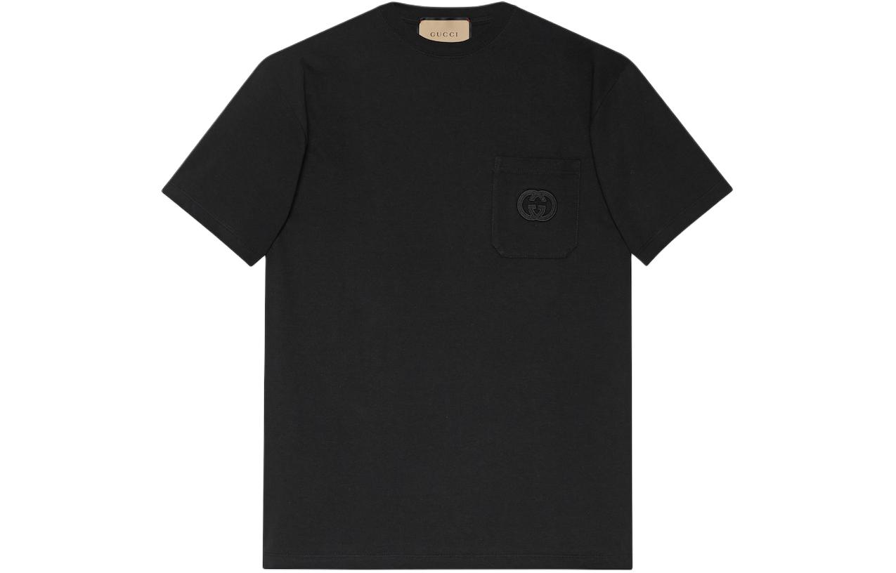 Gucci Black Loose Fit Crew Neck T-Shirt 774347-XJGA8-1043