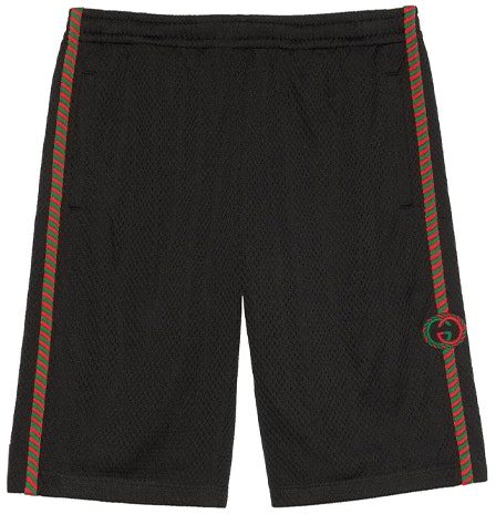 gucci-black-mesh-side-strip-casual-shorts-600215-xjb-1-n-1082