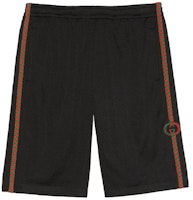Gucci Black Mesh Side Strip Casual Shorts 600215-XJB1N-1082 Gucci Black Mesh Side Strip Casual Shorts 600215-XJB1N-1082
