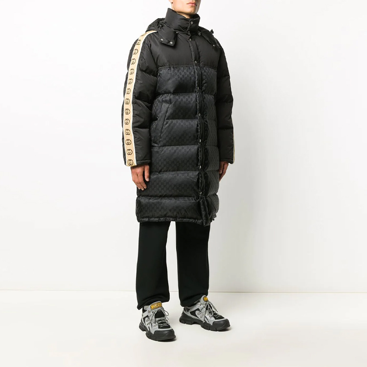 Purchase GUCCI 黑色中長款連帽羽絨外套 603569-Z8AFZ-1043