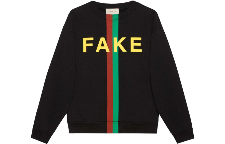 Gucci Black Multicolor Striped Logo Sweatshirt 635847-XJCXY-1082