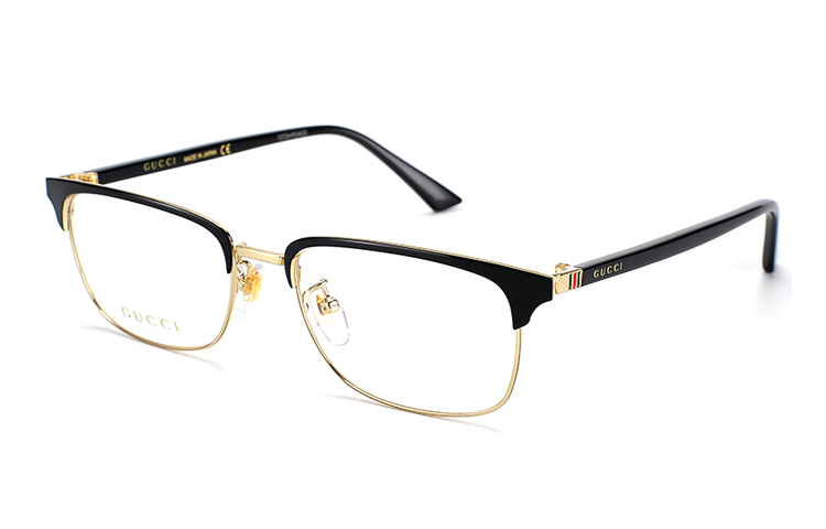 GUCCI Black Oval Optical Frame Glasses with Prescription Option GG0131O-001 圖 2