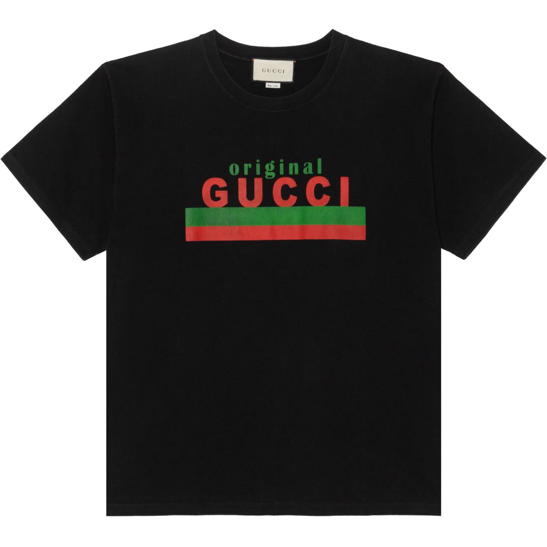 Gucci Black Oversized Drop Shoulder Graphic T-Shirt 616036-XJCOQ-1082