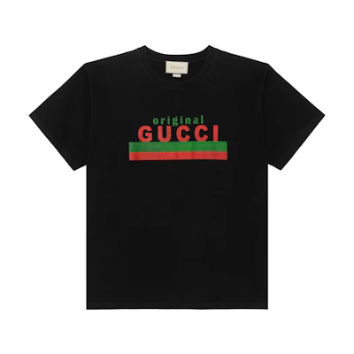 Gucci Black Oversized Drop Shoulder Graphic T-Shirt 616036-XJCOQ-1082