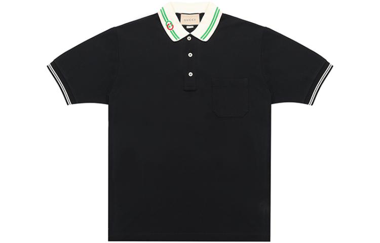 Gucci Black Polo Shirt with Interlocking G Logo 658067-XJDI2-1043