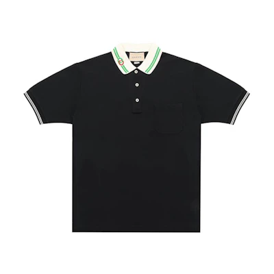 Gucci Black Polo Shirt with Interlocking G Logo 658067-XJDI2-1043