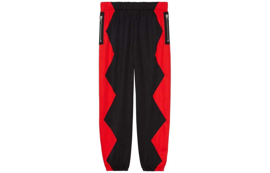 Gucci Black/Red Jogger Pants with Z Stitching & Rabbit Embroidery 726323-XJE46-1125
