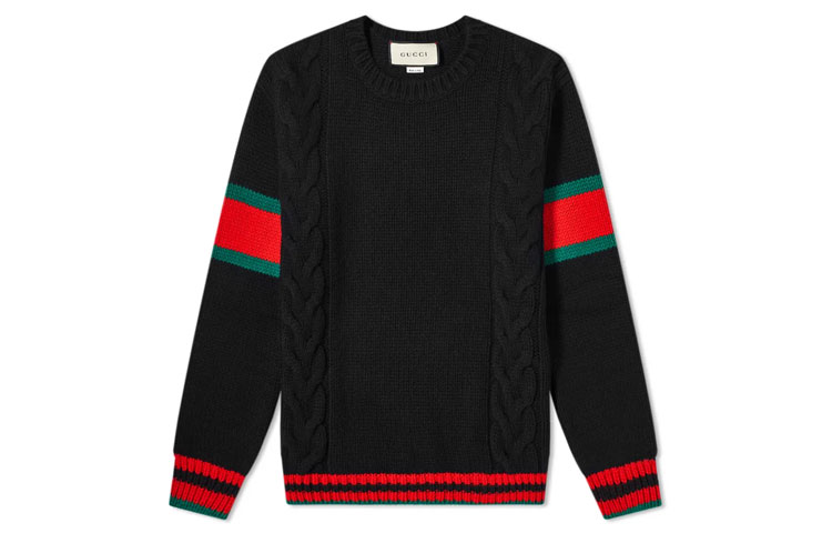 Gucci Black Ribbed Cuff Sweater 548115-X1561-1082