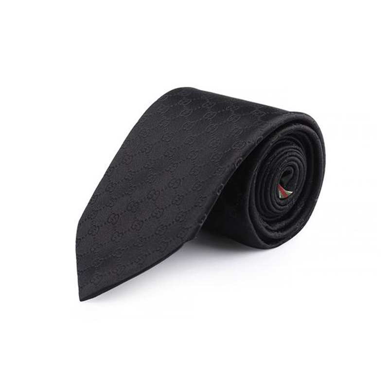 GUCCI Black Silk Tie for Men 456520-4B002-1000
