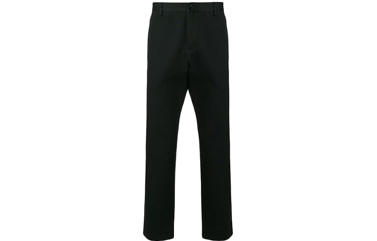 Gucci Black Solid Color Casual Pants With Zipper Side Pockets 519546-Z396H-1000