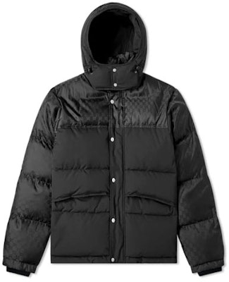 GUCCI 黑色素面提花連帽羽絨外套 553281-Z4218-1000 Order GUCCI 黑色素面提花連帽羽絨外套 553281-Z4218-1000