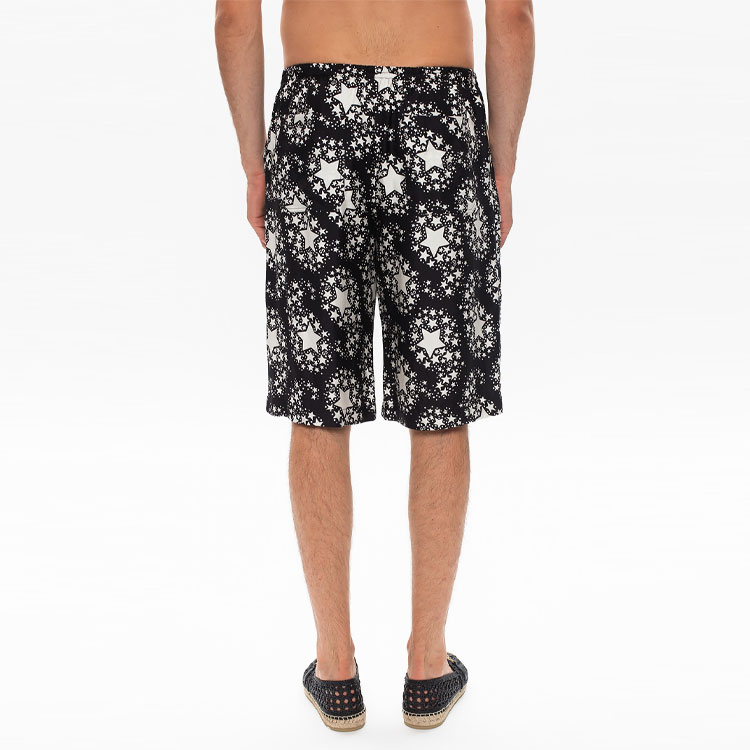 GUCCI Black Star Print Silk Shorts 624399-ZAENN-1060 圖 3