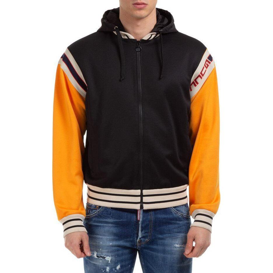 Gucci Black Striped Letter Detachable Hood Bomber Jacket 522940-X9T11-1159