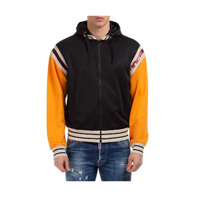 Gucci Black Striped Letter Detachable Hood Bomber Jacket 522940-X9T11-1159