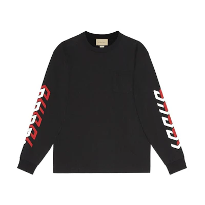 Gucci Black Sweatshirt with Mirror Effect Print 676063-XJDWA-1152