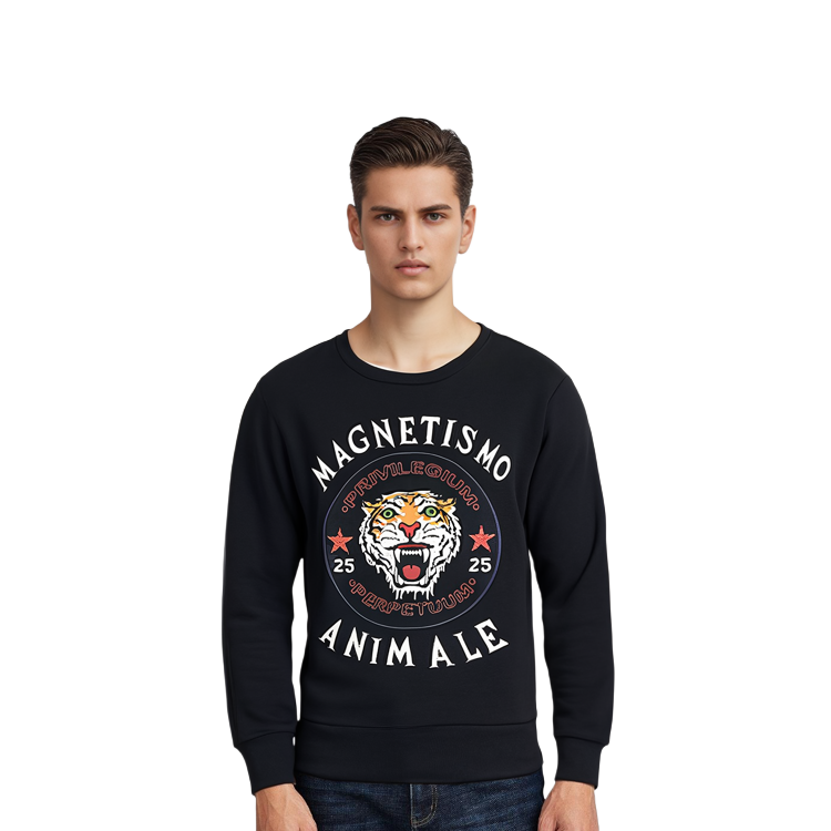 GUCCI Black Tiger Head Print Knit Sweater 497253 X9T49 1082 圖 5