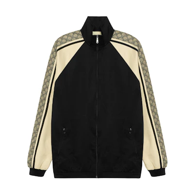 Gucci Black Vintage Patchwork Classic Jacket 545601-XJACZ-1093