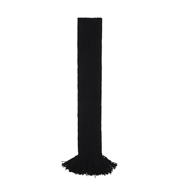 GUCCI Black Wool Knit Scarf Unisex Fashion Casual Couple Style. 652662-3G206-1000
