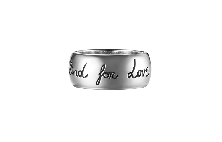GUCCI Blind for Love 925 Silver Ring Unisex Couple's Jewelry YBC455248001