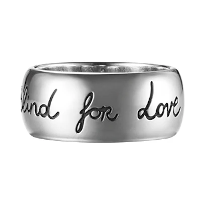 GUCCI Blind for Love 925 Silver Ring Unisex Couple's Jewelry YBC455248001