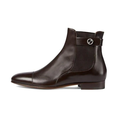 Gucci Blondie Chelsea Boot 'Brown Leather'