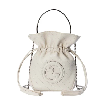 Gucci Blondie Mini Bucket Bag White