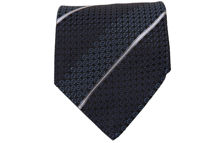 GUCCI Blue and Black GG Logo Pattern Tie - Vintage Collection 386487-4B002-4062 圖 2