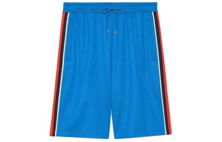 Gucci Blue Color-Block Drawstring Shorts 699599-XJEES-4658