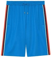 Gucci Blue Color-Block Drawstring Shorts 699599-XJEES-4658 Gucci Blue Color-Block Drawstring Shorts 699599-XJEES-4658