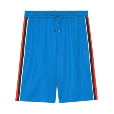 Gucci Blue Color-Block Drawstring Shorts 699599-XJEES-4658