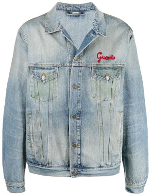 Gucci Blue Denim Jacket with Cat Embroidery 631186-XDBGS-4452 Buy Gucci Blue Denim Jacket with Cat Embroidery 631186-XDBGS-4452