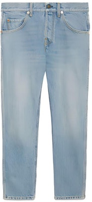 Gucci藍色馬銜扣細節破壞風格九分牛仔褲 SS22 681289-XDBQ5-4447 Buy Gucci藍色馬銜扣細節破壞風格九分牛仔褲 SS22 681289-XDBQ5-4447