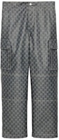 Gucci Blue Double G Print Straight-Leg Jeans 771522-XDCTA-4390 Gucci Blue Double G Print Straight-Leg Jeans 771522-XDCTA-4390