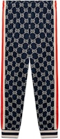 Gucci Blue GG Monogram Knit Jogger Pants 496920-X9V05-4245 Gucci Blue GG Monogram Knit Jogger Pants 496920-X9V05-4245
