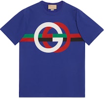 Gucci Blue Graphic Crewneck T-shirt SS23 548334-XJE7S-4120 Gucci Blue Graphic Crewneck T-shirt SS23 548334-XJE7S-4120
