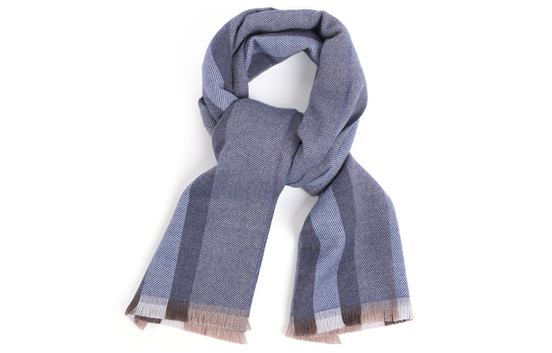 GUCCI Blue Grey Wool Fashion Scarf for Men 387574-4G200-1677 圖 2