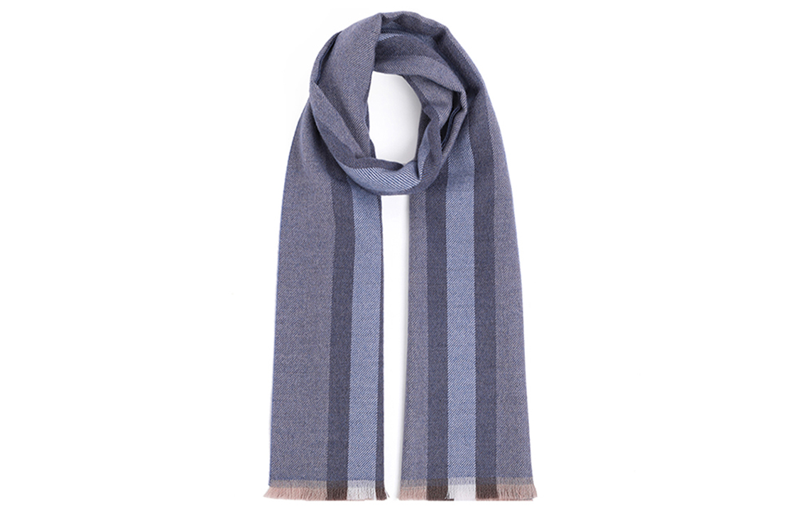 GUCCI Blue Grey Wool Fashion Scarf for Men 387574-4G200-1677 圖 3